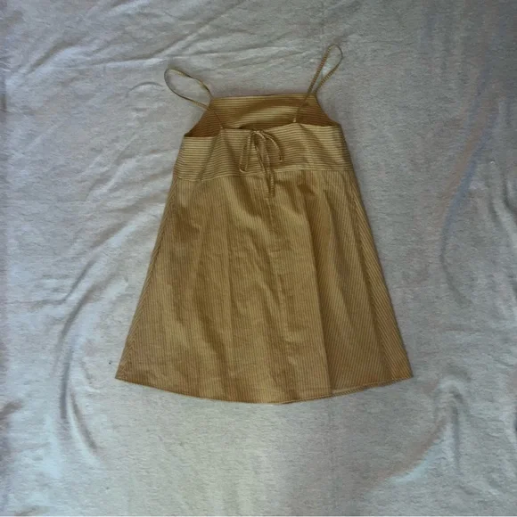 Striped Tan Zara Mini Dress - Picture 3 of 6